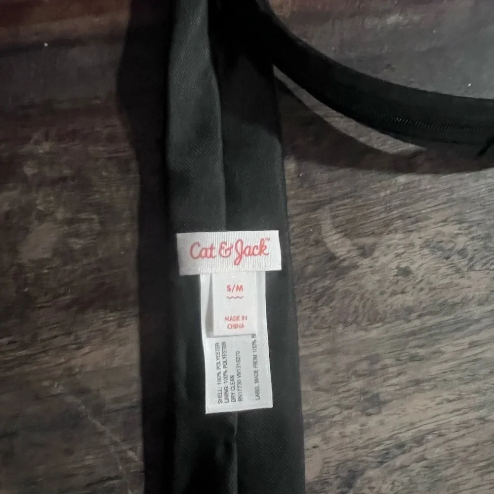 Cat & Jack Sleek Black Men's Tie